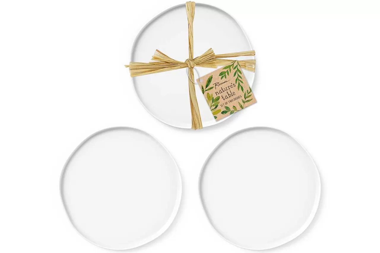 Fashion Nature'S Table White Dinner Plate S/2 Plates