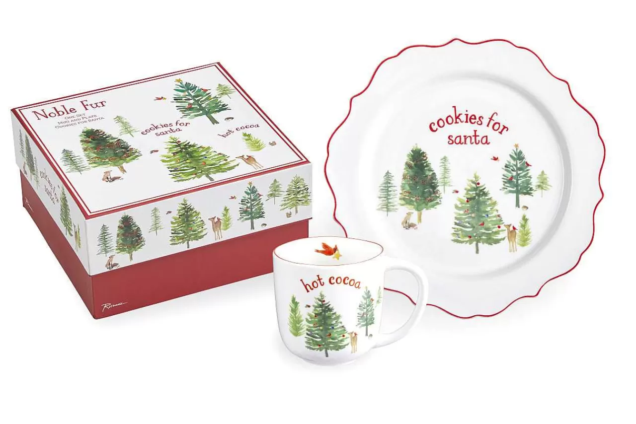 Outlet Noble Fur Cookies For Santa Set Mugs