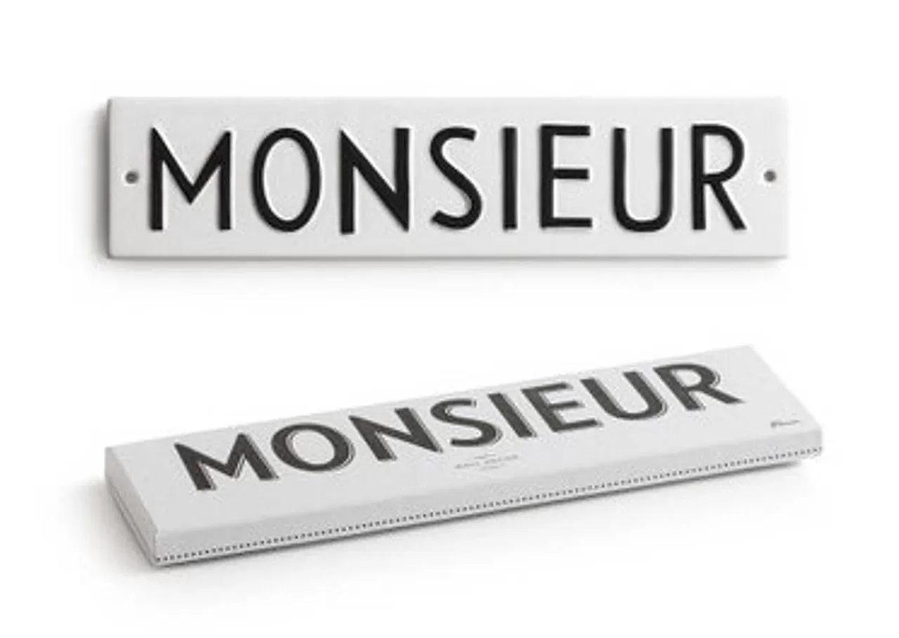 Discount Word Play Monsieur Wall Art